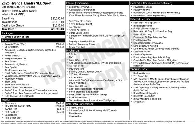 Used 2025 Hyundai Elantra Sport image 42