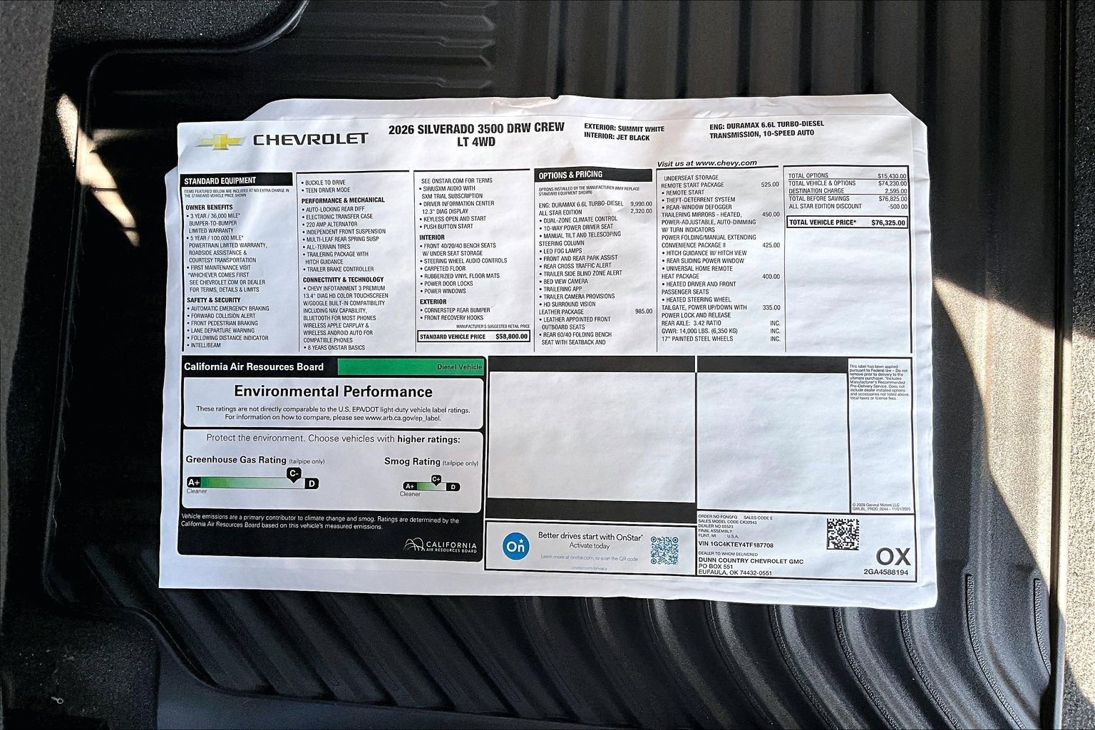 New 2026 Chevrolet Silverado 3500 LT w/ All Star Edition image 13