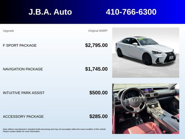 Used 2020 Lexus IS 300 F Sport w/ F Sport Package AWD/4WD image 5