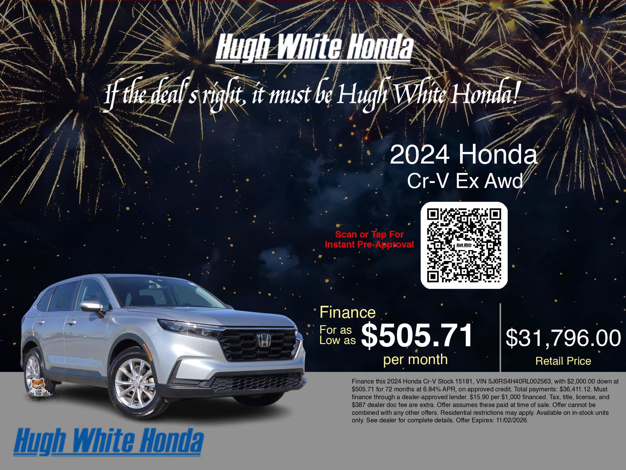 Used 2024 Honda CR-V EX image 5