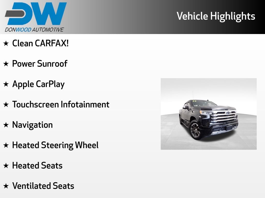Used 2022 Chevrolet Silverado 1500 High Country AWD/4WD image 3