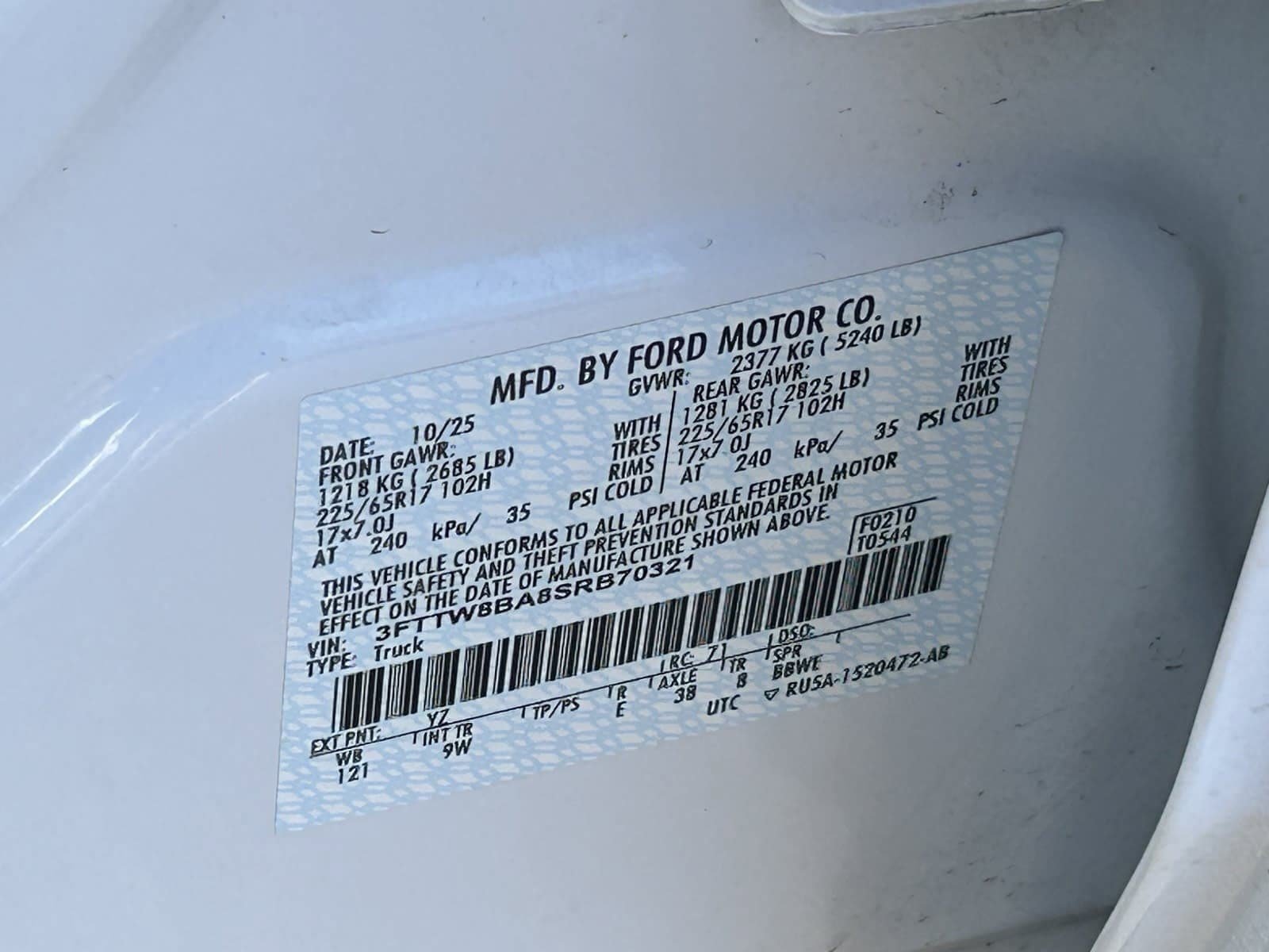 Used 2025 Ford Maverick XL w/ Equipment Group 102A AWD/4WD image 34