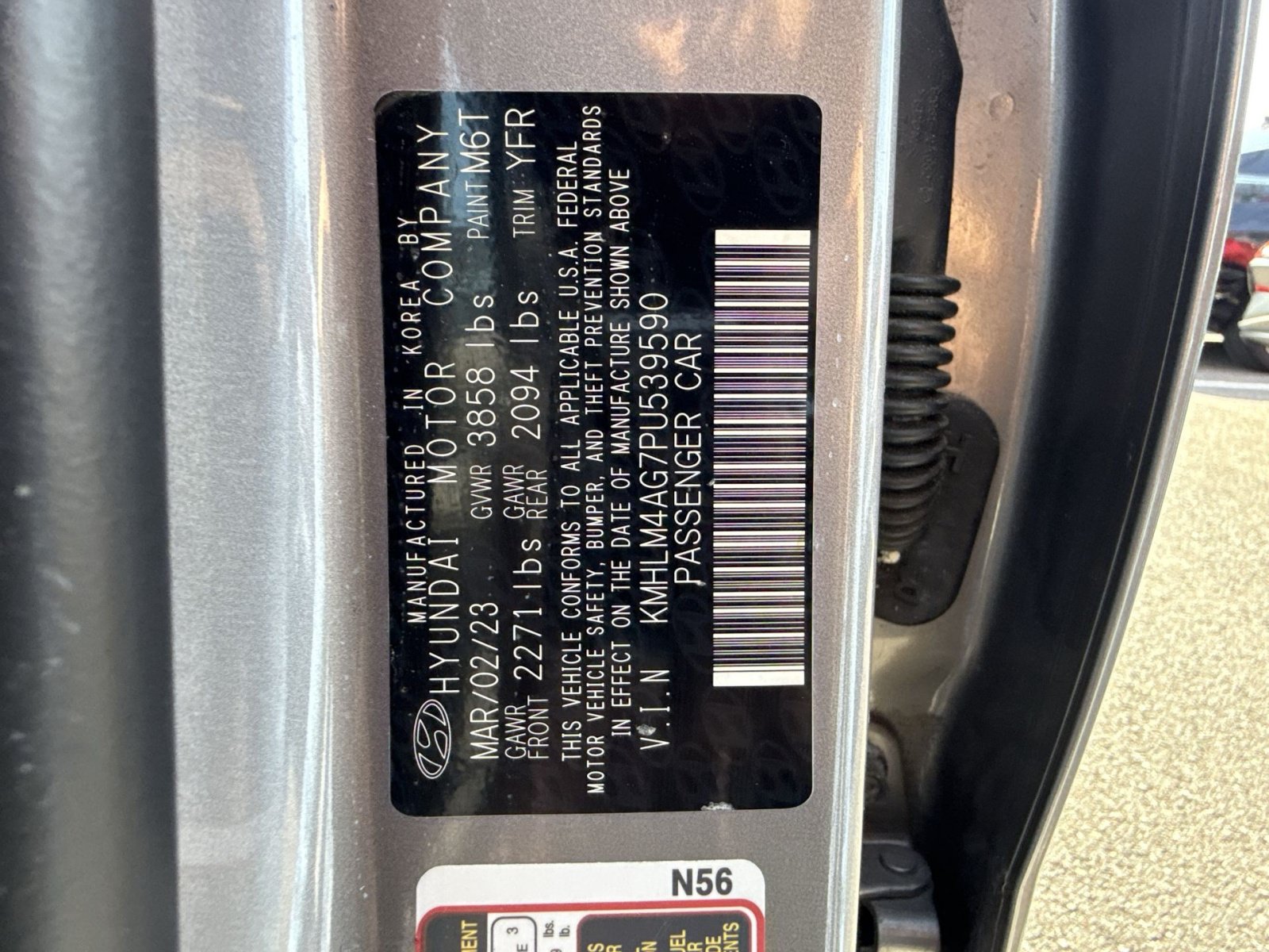 Certified 2023 Hyundai Elantra SEL w/ Cargo Package FWD image 30