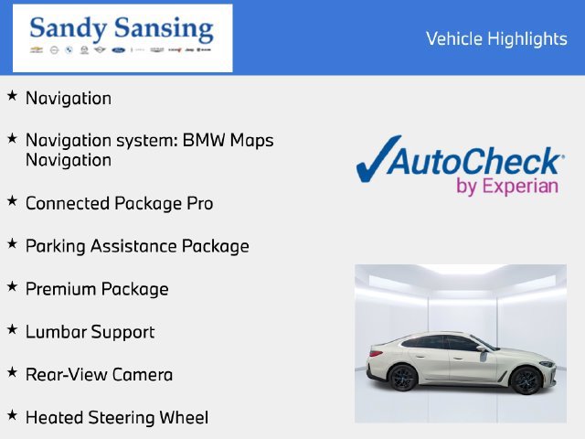 Used 2024 BMW i4 eDrive40 w/ Premium Package RWD image 7