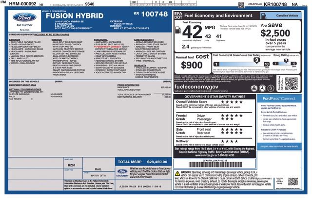 Used 2019 Ford Fusion SE FWD image 4