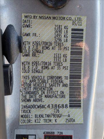 Used 2011 Nissan Frontier SV w/ SV Premium Utility Pkg image 21