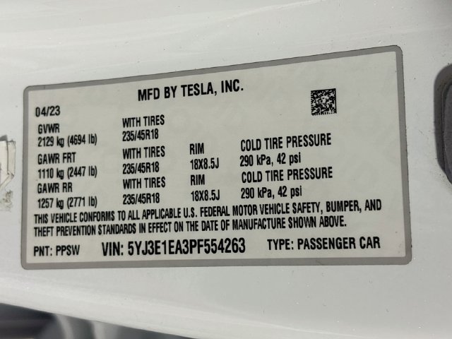 Used 2023 Tesla Model 3 Standard Range RWD image 30