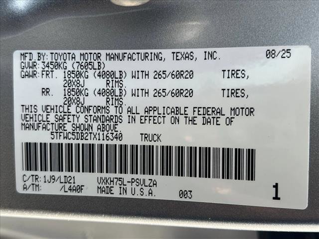 New 2026 Toyota Tundra Limited image 18