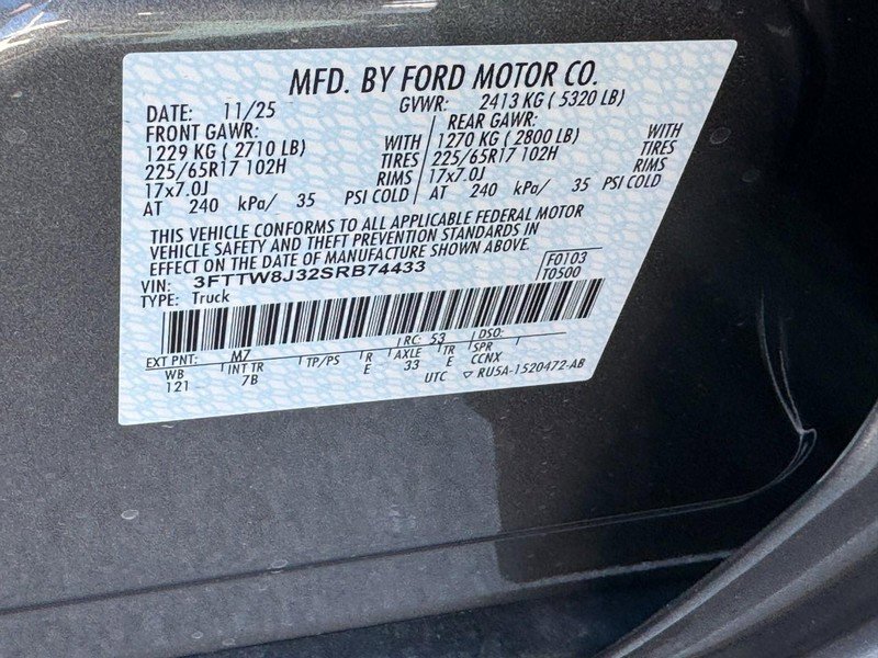 New 2025 Ford Maverick XLT w/ Equipment Group 301A image 16