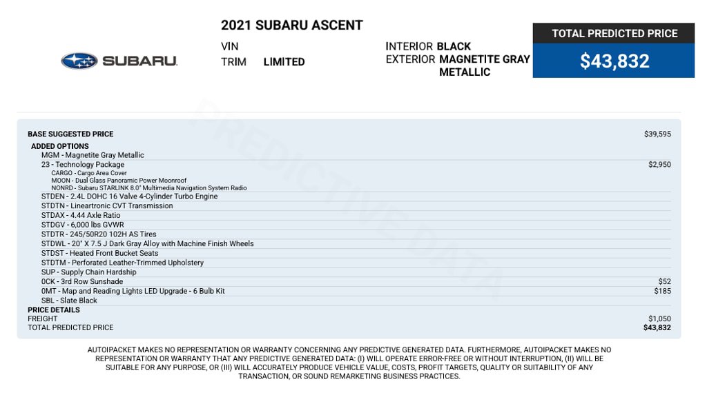 Used 2021 Subaru Ascent Limited w/ Technology Package AWD/4WD image 75