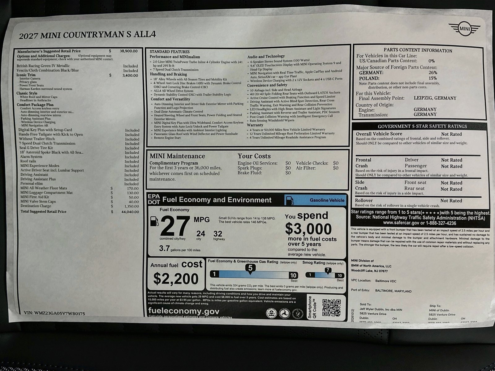 New 2027 MINI Cooper Countryman S AWD/4WD image 47