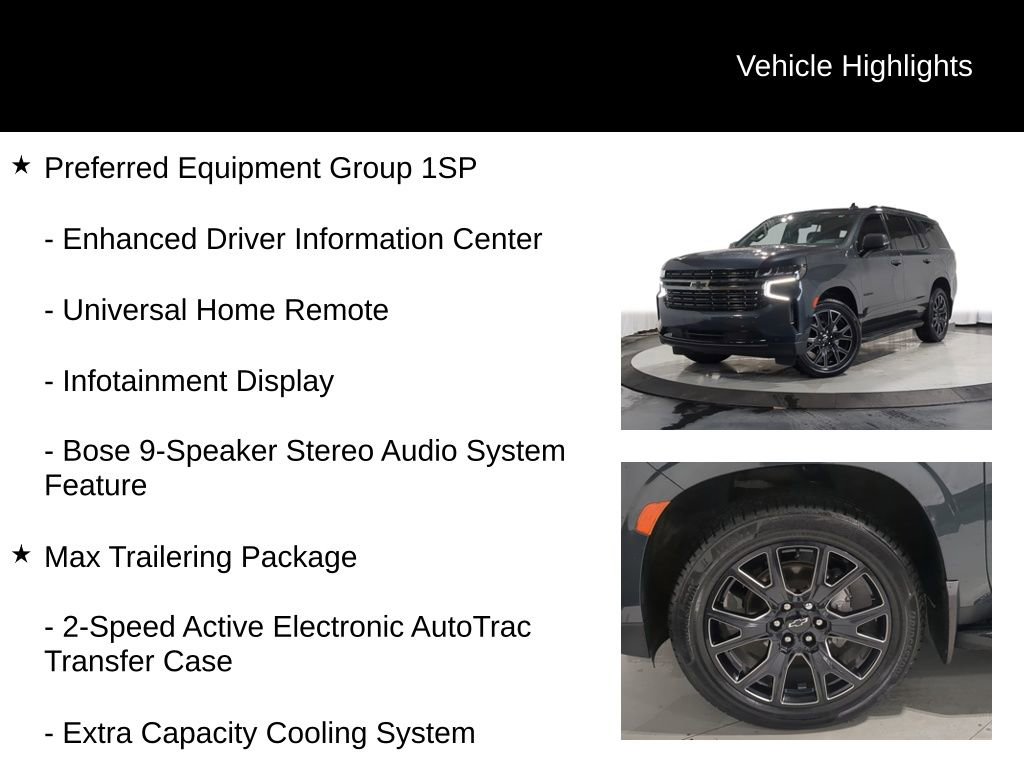 Used 2022 Chevrolet Tahoe RST w/ Luxury Package AWD/4WD image 19
