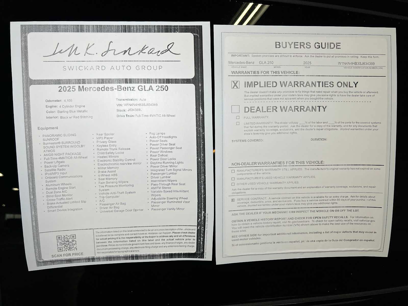 Used 2025 Mercedes-Benz GLA 250 4MATIC image 44