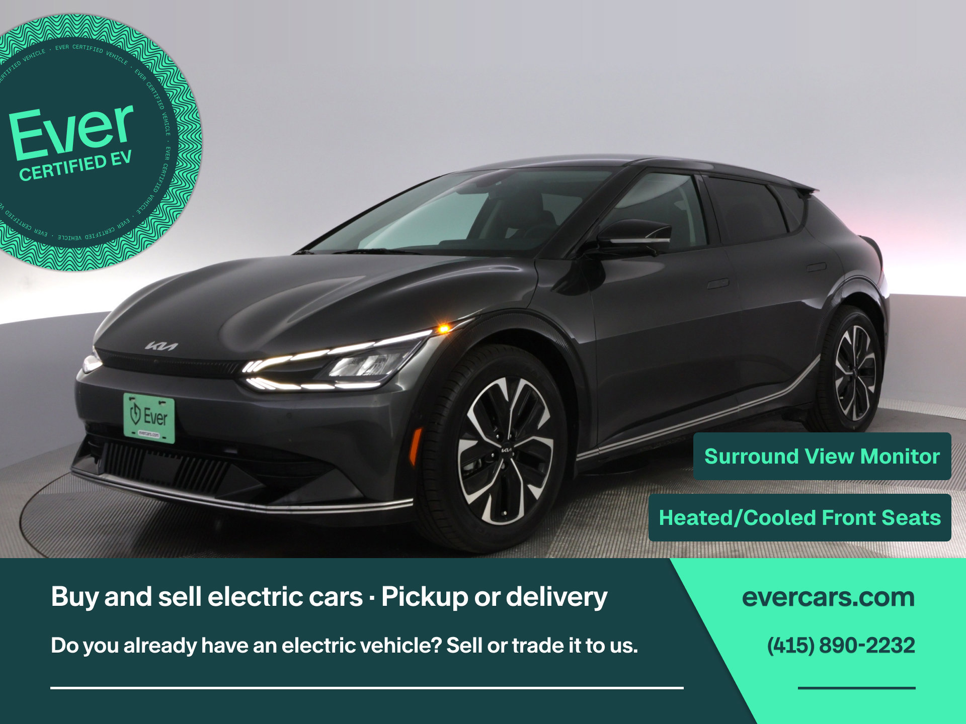 Used 2023 Kia EV6 Wind w/ Wind Technology Package RWD image 1