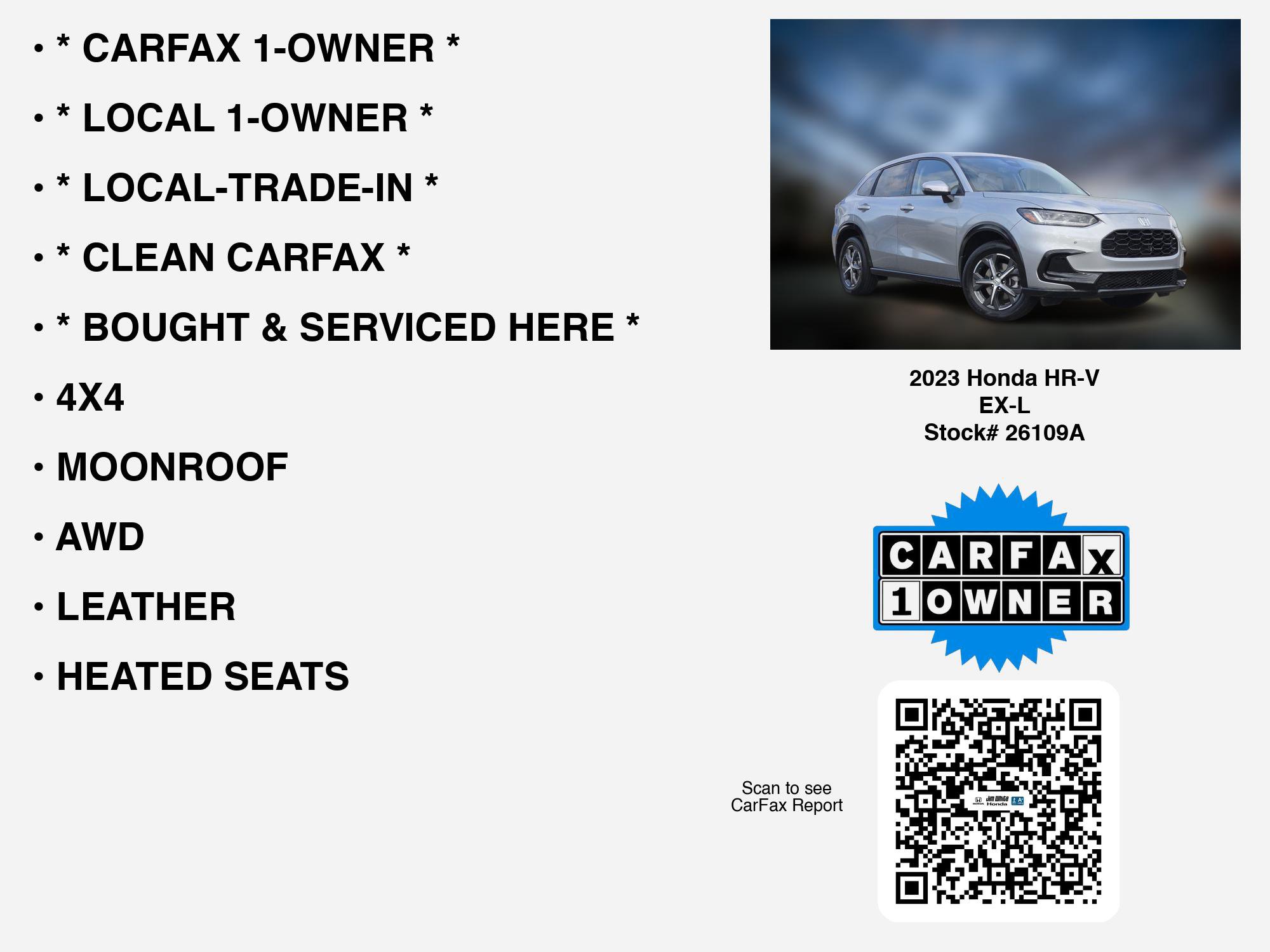 Certified 2023 Honda HR-V EX-L image 7