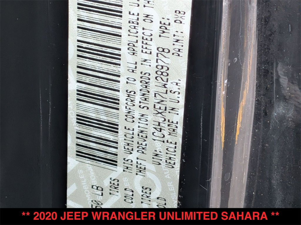 Used 2020 Jeep Wrangler Unlimited Sahara image 29