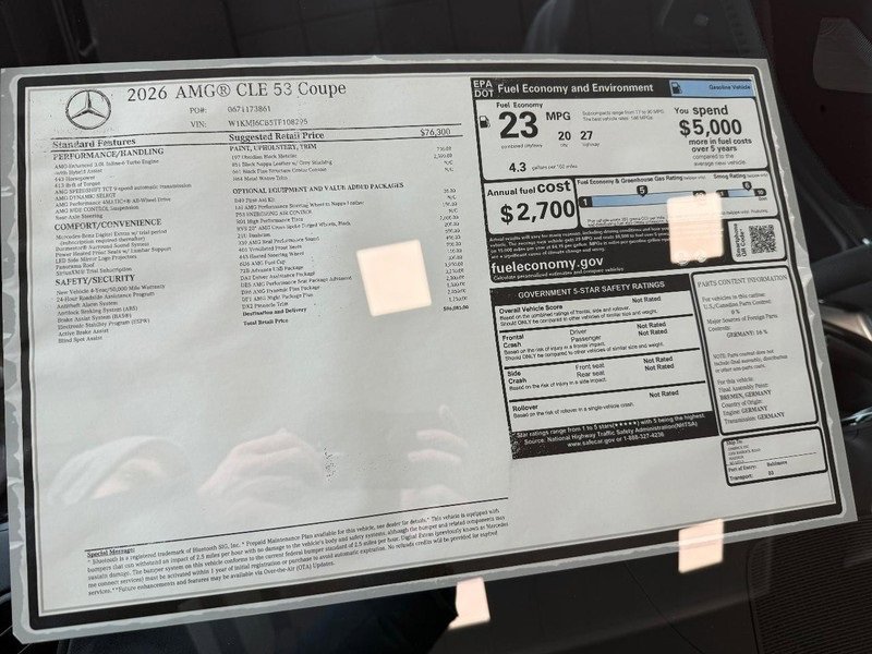 New 2026 Mercedes-Benz CLE 53 AMG CLE 53 AMG image 4