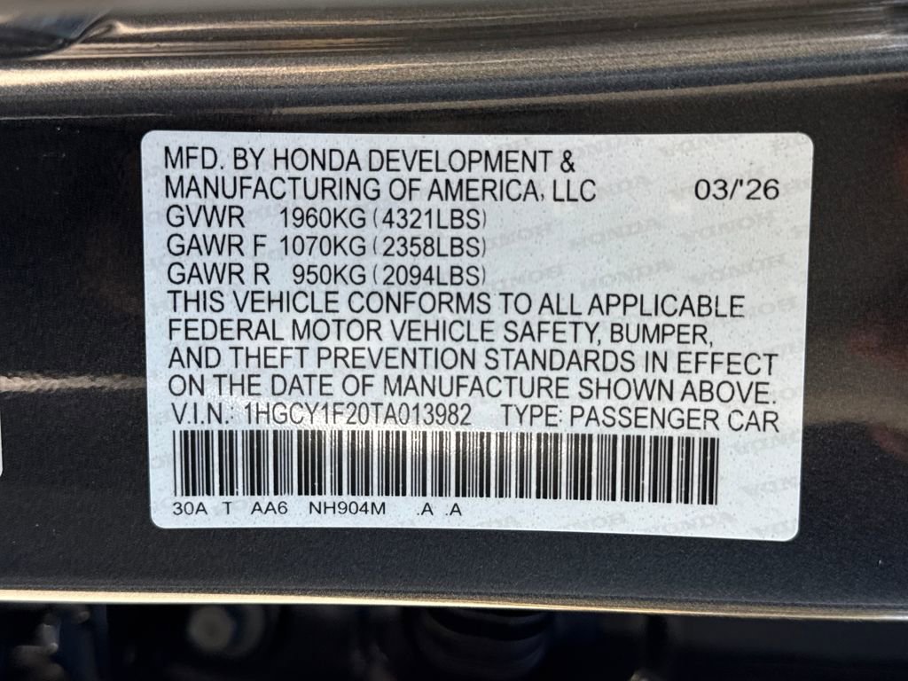 New 2026 Honda Accord LX image 28