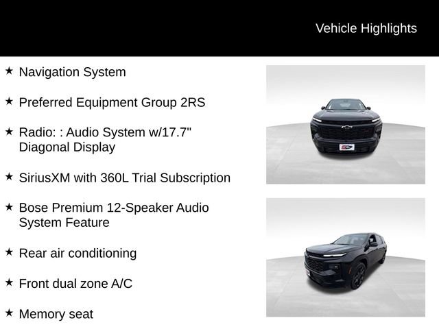 Certified 2026 Chevrolet Traverse RS AWD/4WD image 13