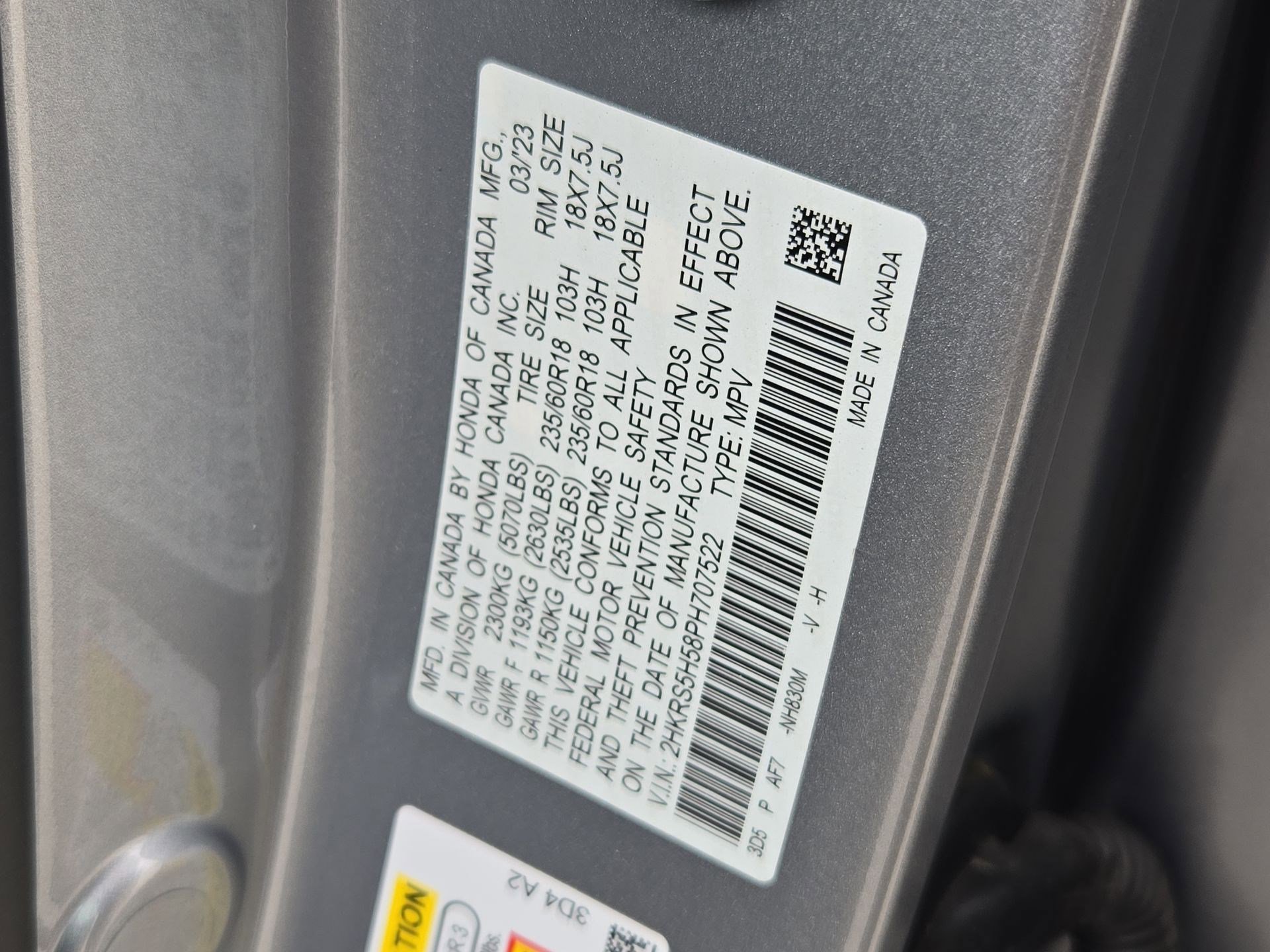 Certified 2023 Honda CR-V Sport image 34