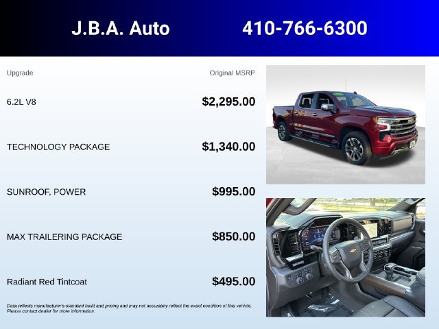 Certified 2025 Chevrolet Silverado 1500 High Country w/ Technology Package AWD/4WD image 5