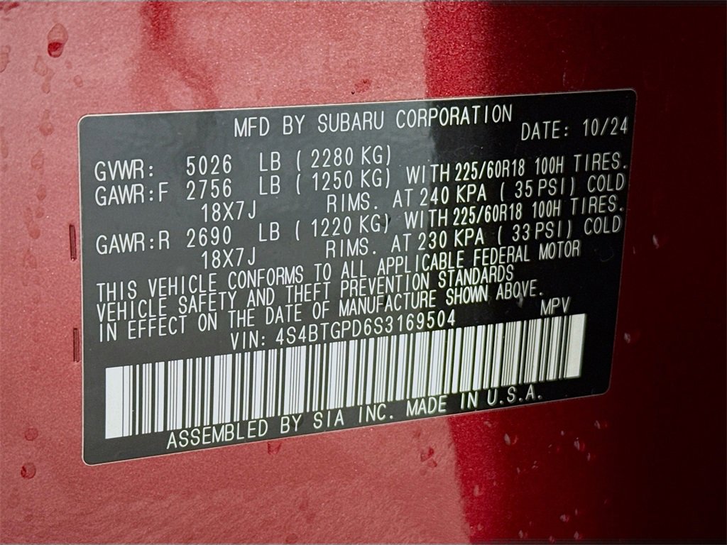 Used 2025 Subaru Outback Touring XT image 32