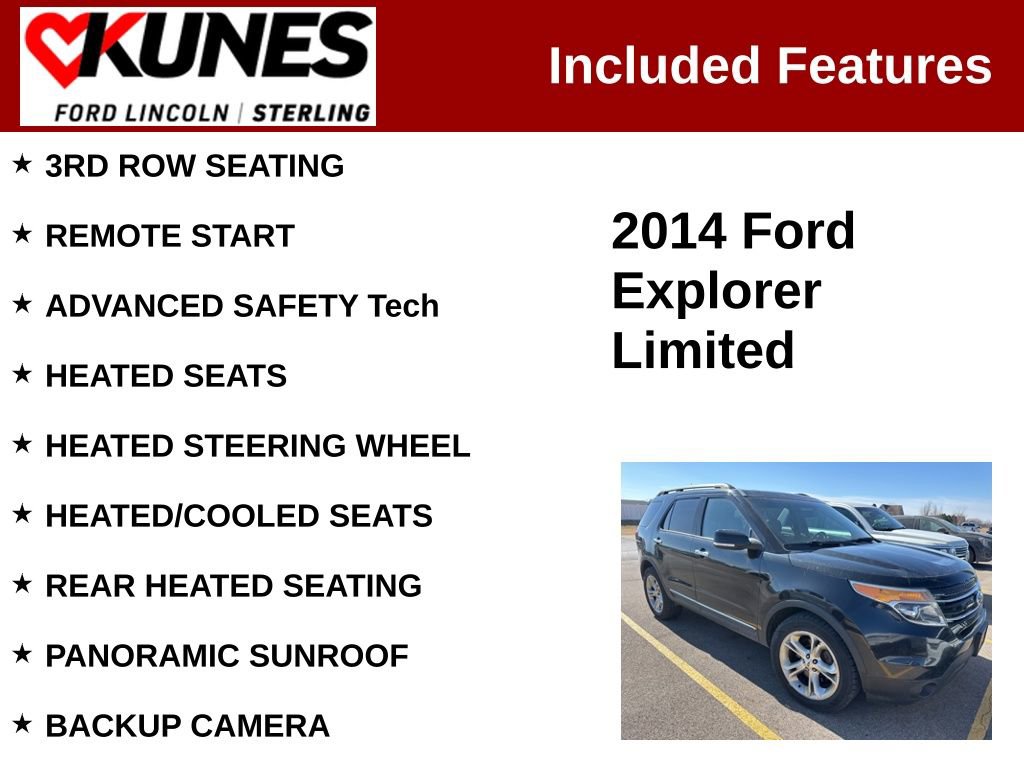 Used 2014 Ford Explorer Limited w/ Equipment Group 301A image 2