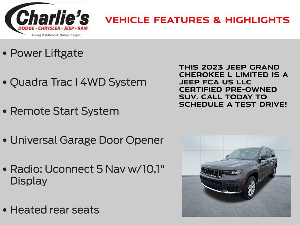 Certified 2023 Jeep Grand Cherokee L Limited image 19