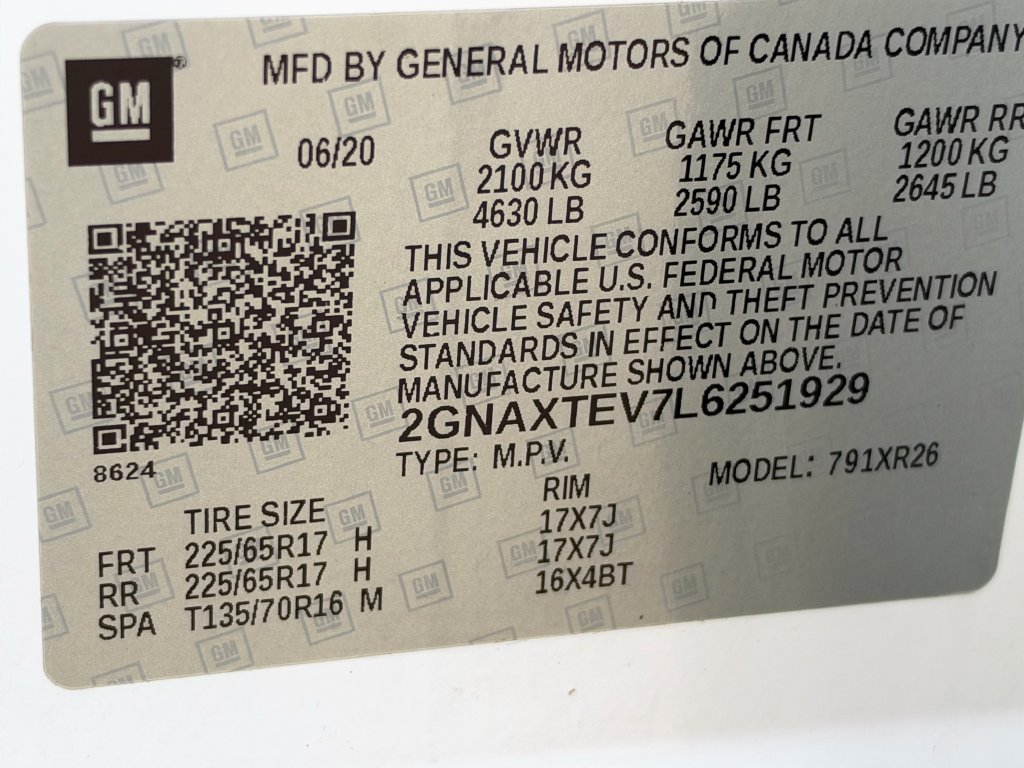 Used 2020 Chevrolet Equinox LT AWD/4WD image 35