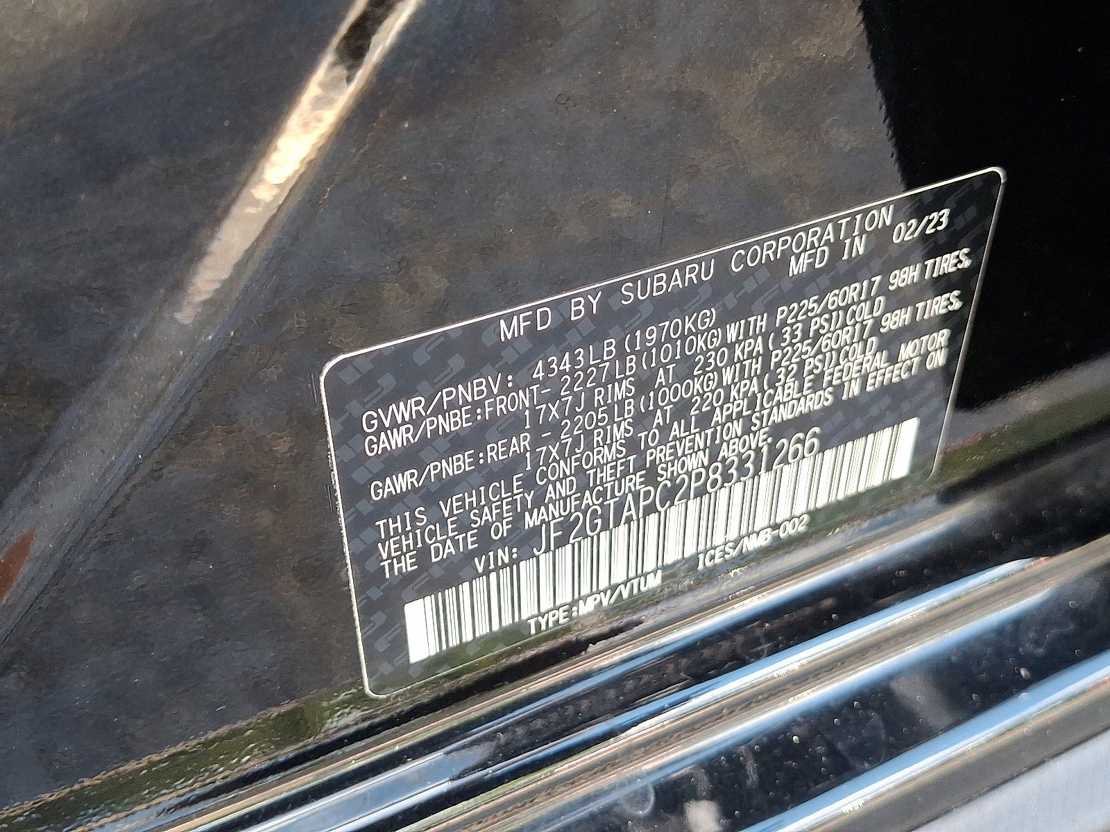 Used 2023 Subaru Crosstrek 2.0i Premium image 27