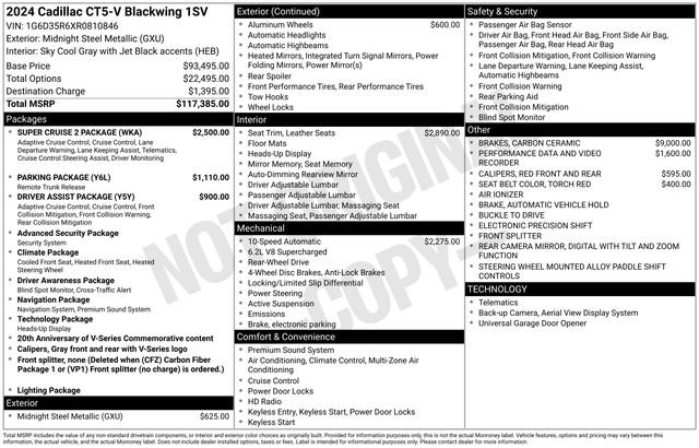 Used 2024 Cadillac CT5 V Blackwing w/ Super Cruise 2 Package image 40