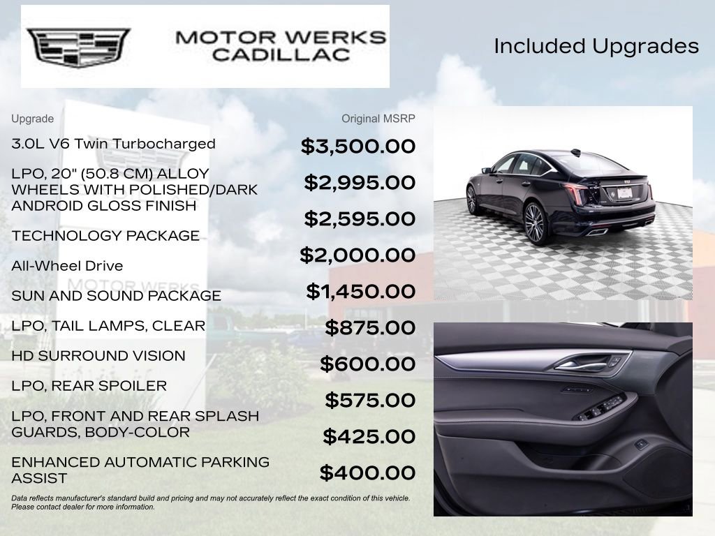 Certified 2025 Cadillac CT5 Premium Luxury w/ Technology Package AWD/4WD image 8
