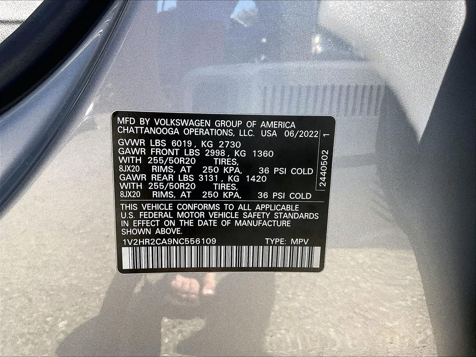 Certified 2022 Volkswagen Atlas SE AWD/4WD image 33