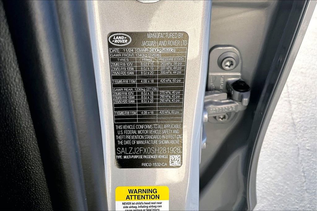 Certified 2025 Land Rover Range Rover Evoque S AWD/4WD image 17