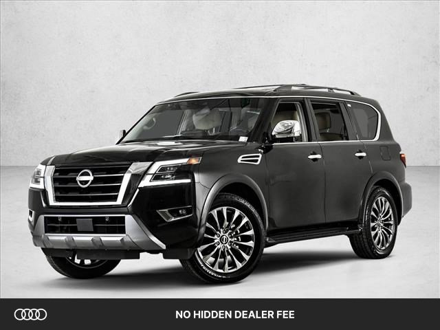 Used 2023 Nissan Armada Platinum w/ Captain's Chairs Package AWD/4WD video 1
