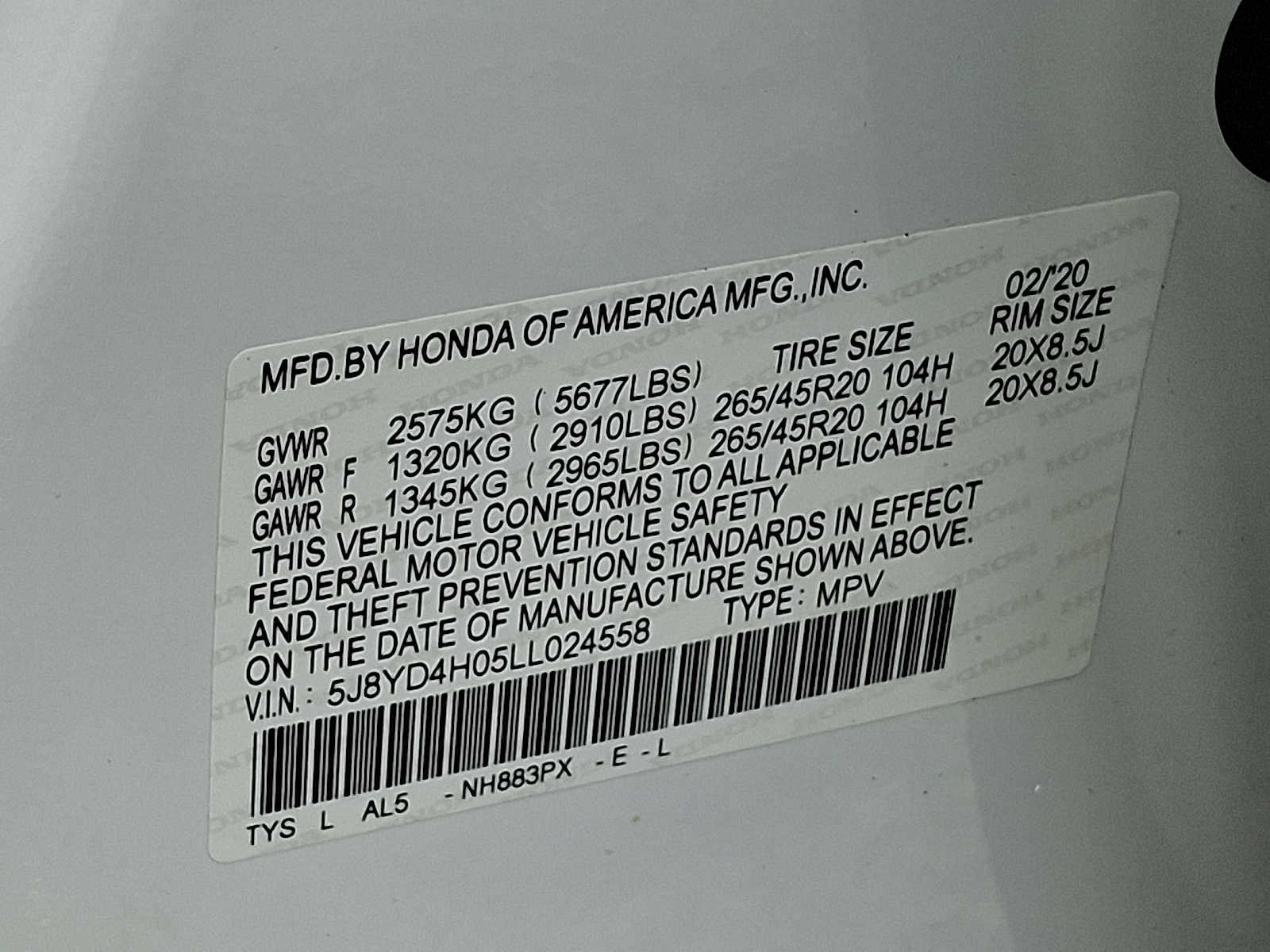 Certified 2020 Acura MDX A-Spec AWD/4WD image 27
