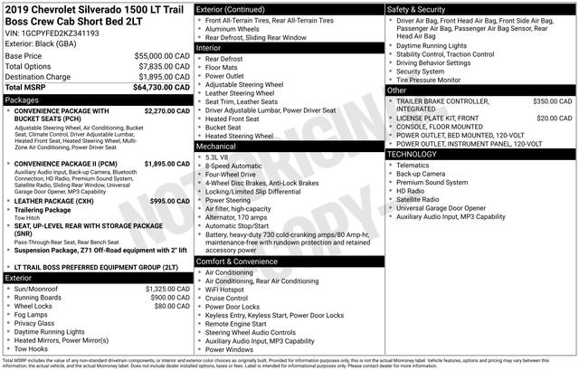 Used 2019 Chevrolet Silverado 1500 LT Trail Boss AWD/4WD image 5