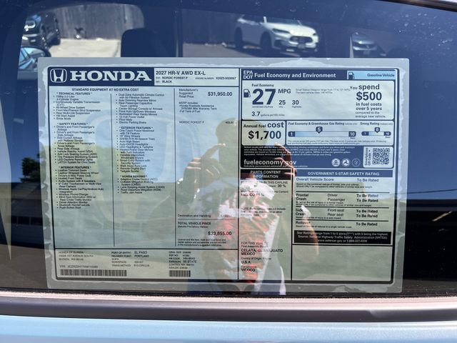 New 2027 Honda HR-V EX-L image 30