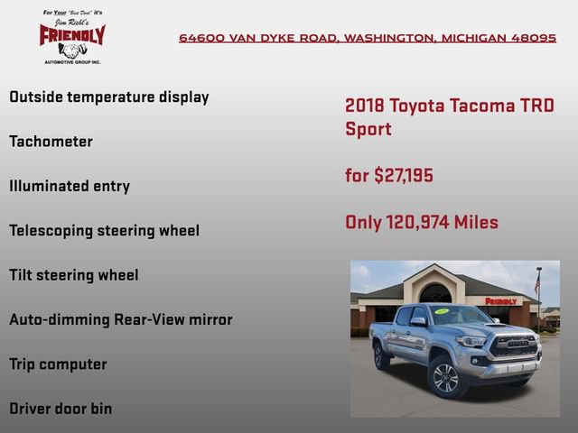 Used 2018 Toyota Tacoma TRD Sport w/ Technology Package AWD/4WD image 25
