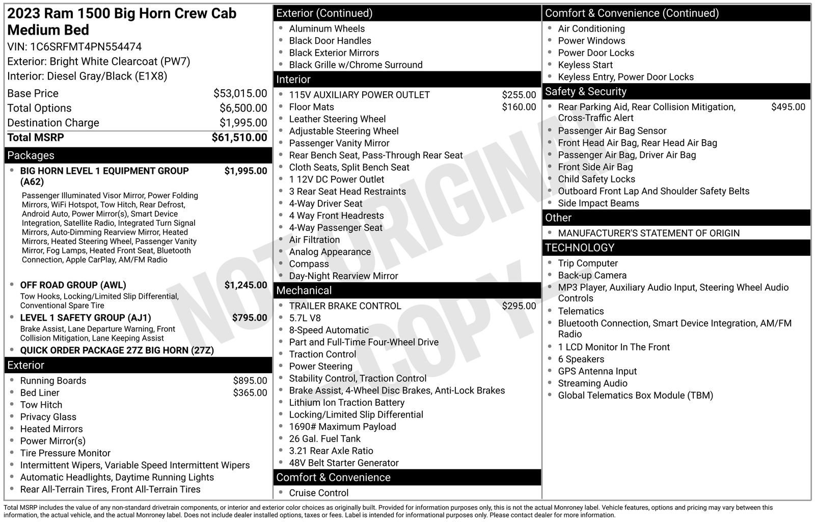 Used 2023 RAM 1500 Big Horn AWD/4WD image 35