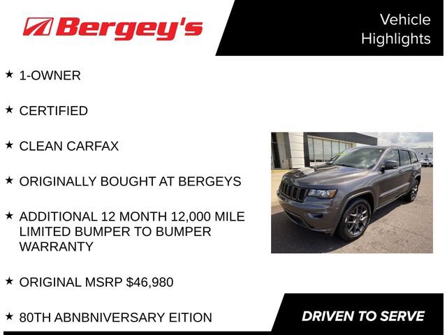 Used 2021 Jeep Grand Cherokee Limited w/ Quick Order Package 28K 80th AWD/4WD image 4
