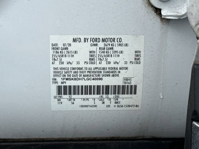 Used 2020 Ford Explorer XLT w/ Equipment Group 202A AWD/4WD image 24