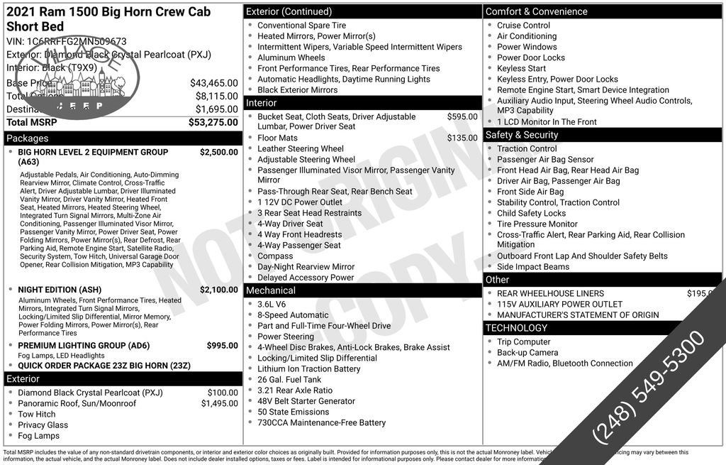Used 2021 RAM 1500 Big Horn AWD/4WD image 25