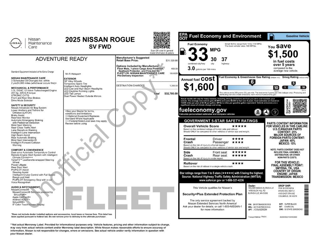 Used 2025 Nissan Rogue SV FWD image 6