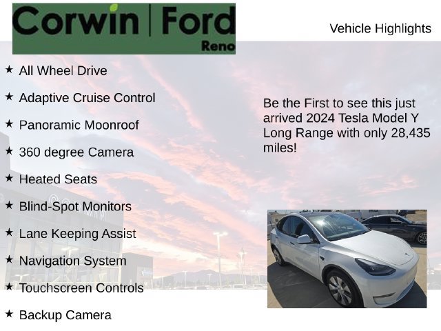 Used 2024 Tesla Model Y Long Range AWD/4WD image 4