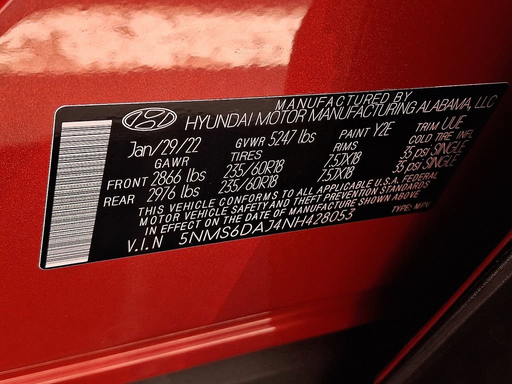 Used 2022 Hyundai Santa Fe SEL w/ Convenience Package AWD/4WD image 29