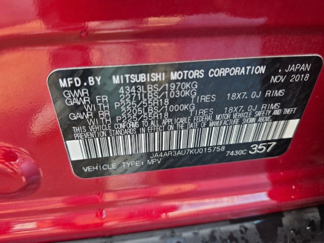 Used 2019 Mitsubishi Outlander Sport LE AWD/4WD image 34