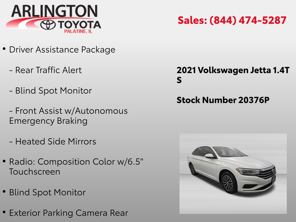 Used 2021 Volkswagen Jetta S w/ Driver Assistance Package FWD image 2