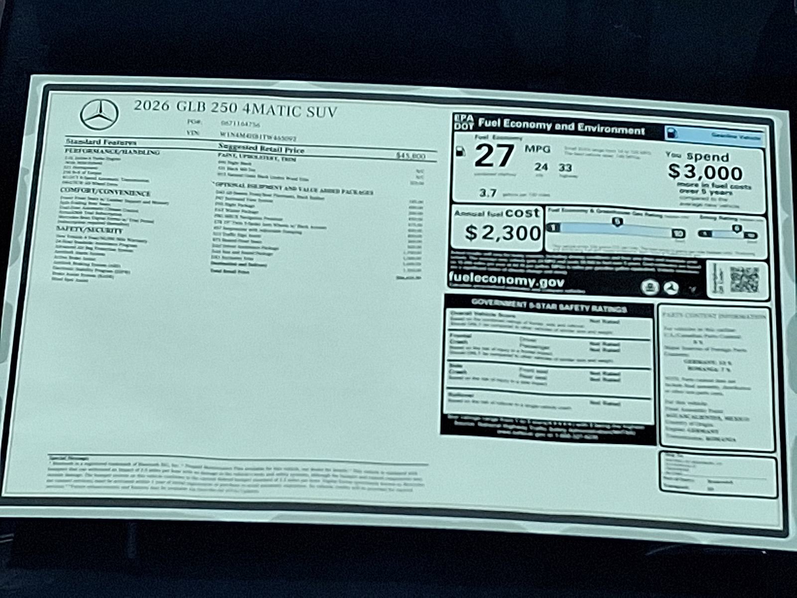 New 2026 Mercedes-Benz GLB 250 4MATIC image 19