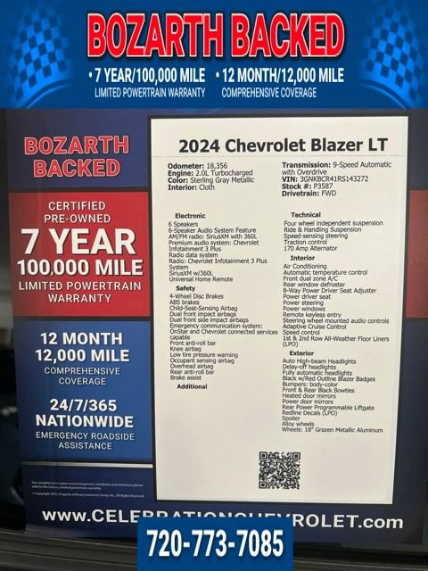 Used 2024 Chevrolet Blazer LT w/ Redline Edition FWD image 11